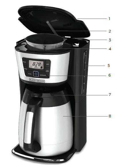 Black & Decker CM2035B 12-CUP Coffee Maker fig 1