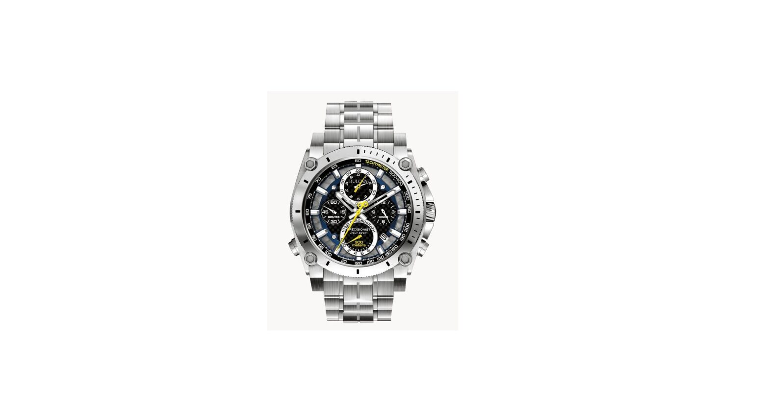 BULOVA Icon Precisionist Men's Black Dial Stainless Steel FEATURED
