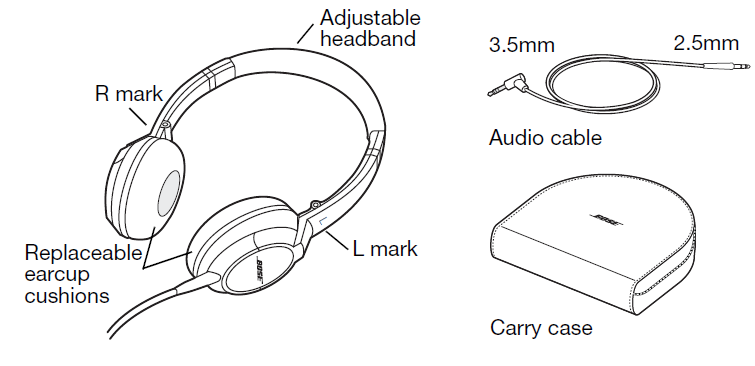 Bose OE2 audio headphones fig 2