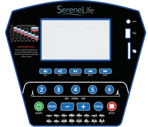 Serenelife SLFTRD25 Folding Treadmill fig 7